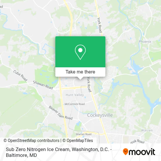 Sub Zero Nitrogen Ice Cream map