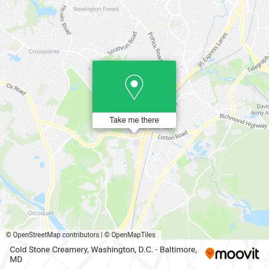 Cold Stone Creamery map