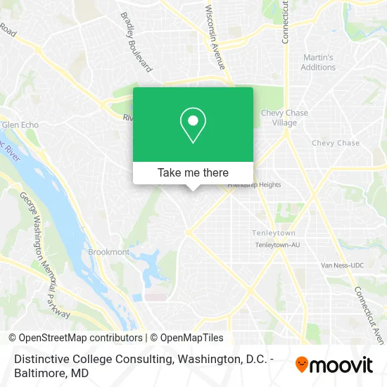 Distinctive College Consulting map