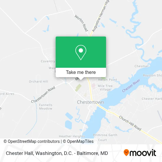 Chester Hall map