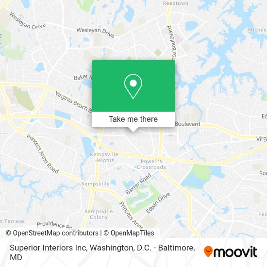 Superior Interiors Inc map
