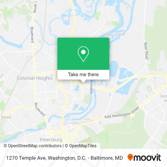 1270 Temple Ave map