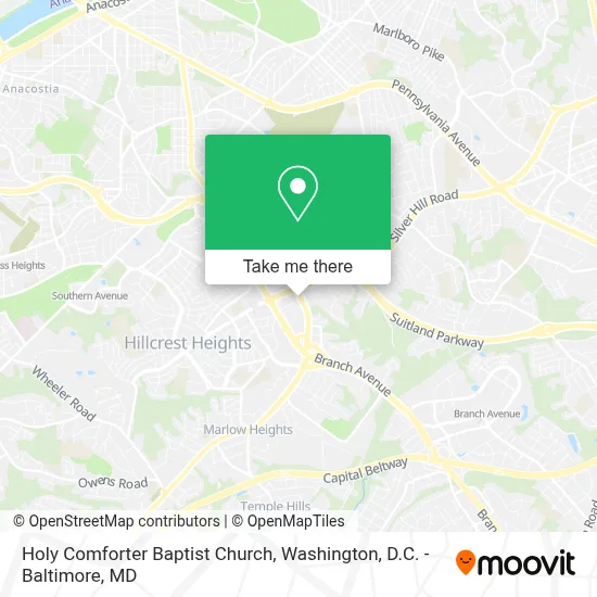 Holy Comforter Baptist Church map