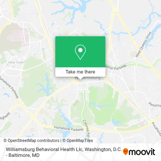 Williamsburg Behavioral Health Llc map