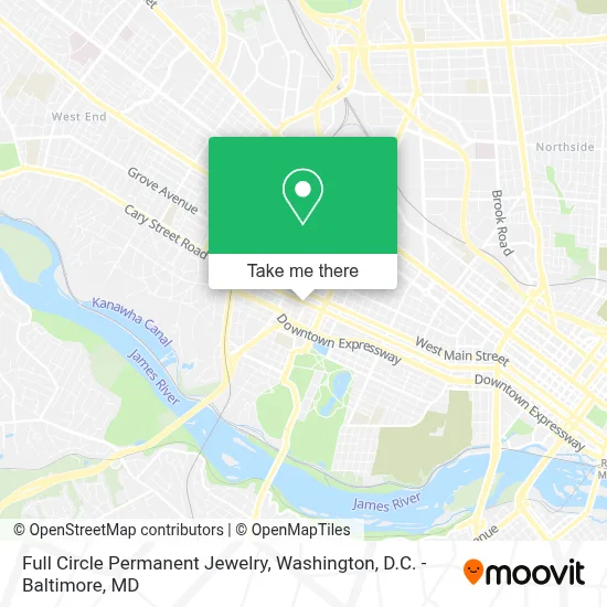 Full Circle Permanent Jewelry map