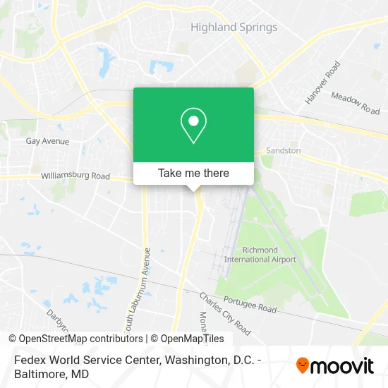 Fedex World Service Center map