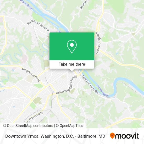 Downtown Ymca map