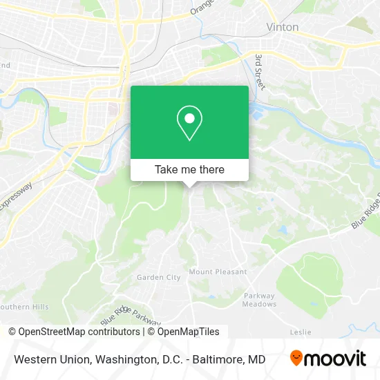 Western Union map