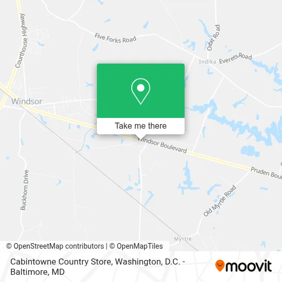 Cabintowne Country Store map