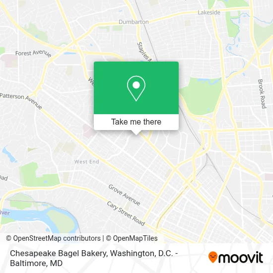 Chesapeake Bagel Bakery map