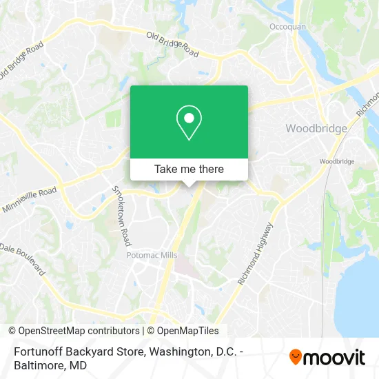 Fortunoff Backyard Store map