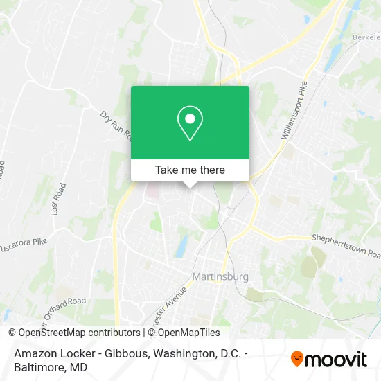 Amazon Locker - Gibbous map