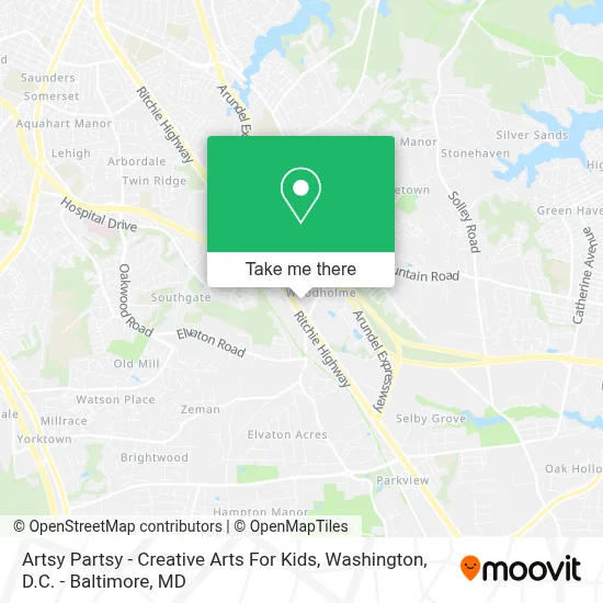 Artsy Partsy - Creative Arts For Kids map