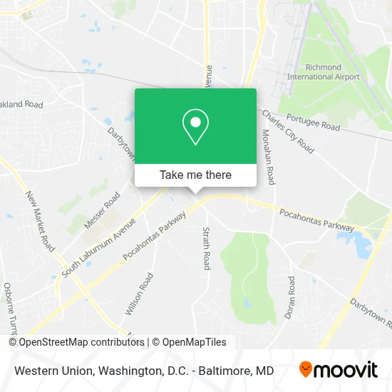 Western Union map