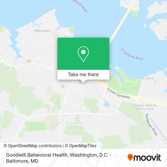 Goodwill Behavioral Health map