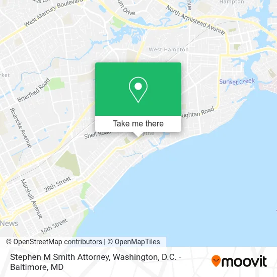 Stephen M Smith Attorney map