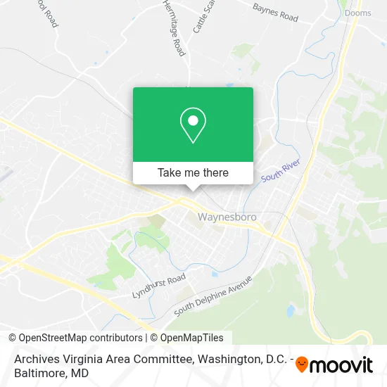 Archives Virginia Area Committee map