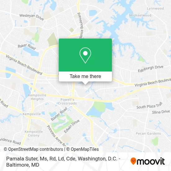Pamala Suter, Ms, Rd, Ld, Cde map