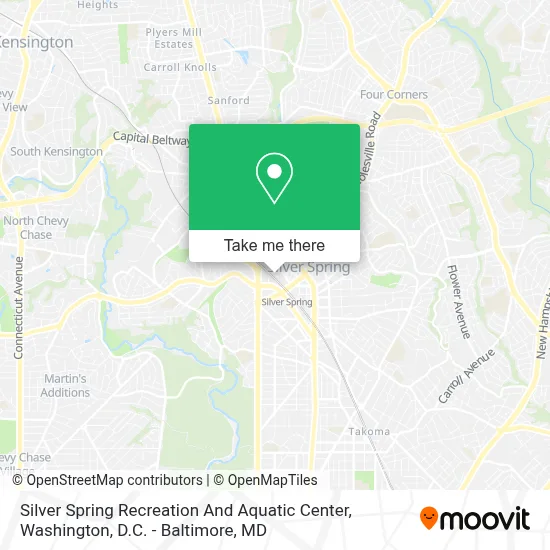 Silver Spring Recreation And Aquatic Center map