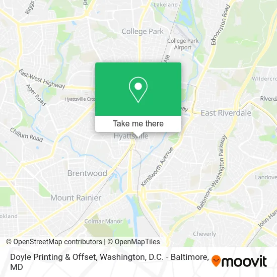 Doyle Printing & Offset map