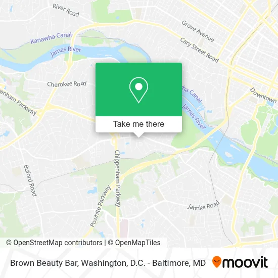Brown Beauty Bar map