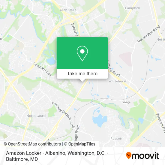 Amazon Locker - Albanino map