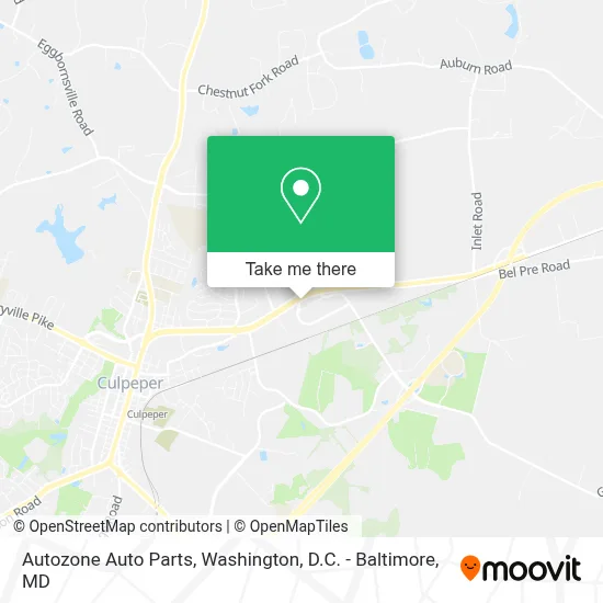 Autozone Auto Parts map