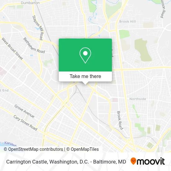 Carrington Castle map