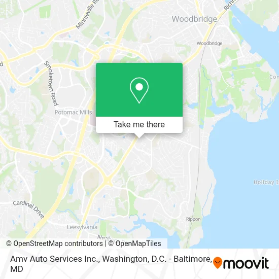 Amv Auto Services Inc. map