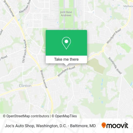 Joc's Auto Shop map