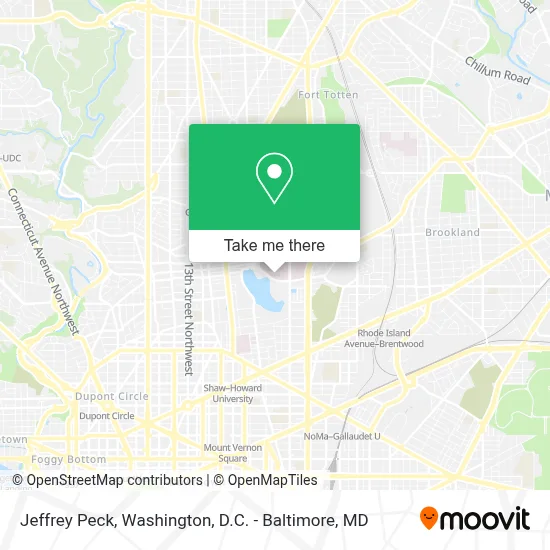 Jeffrey Peck map
