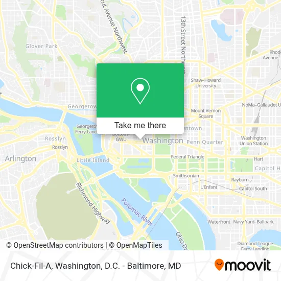 Chick-Fil-A map