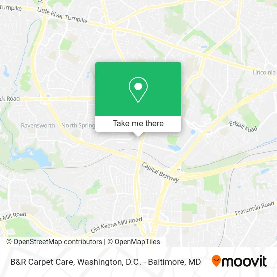 B&R Carpet Care map