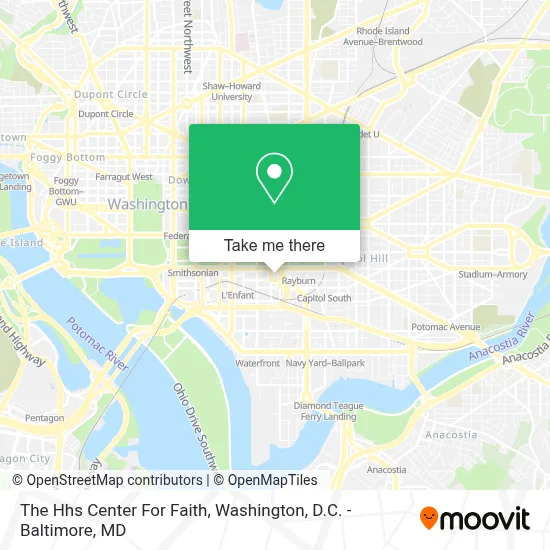 The Hhs Center For Faith map