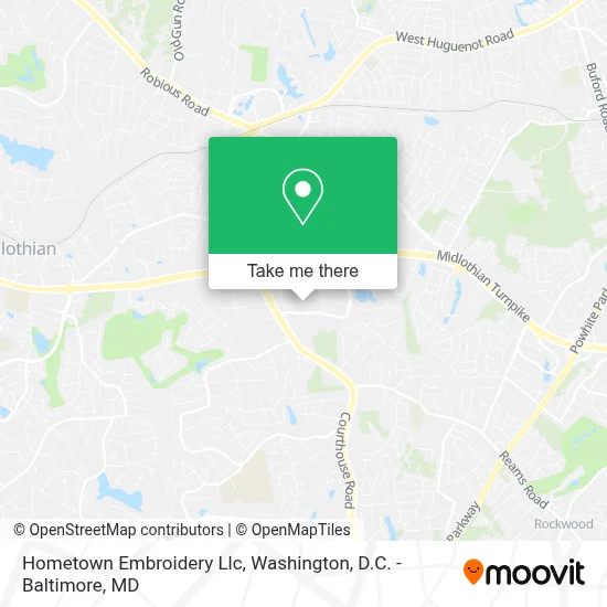 Hometown Embroidery Llc map
