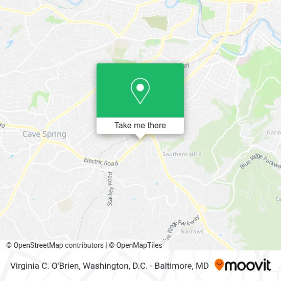 Virginia C. O'Brien map