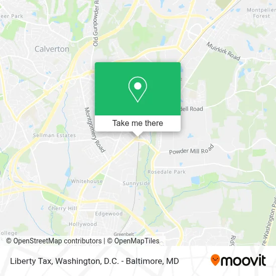 Liberty Tax map