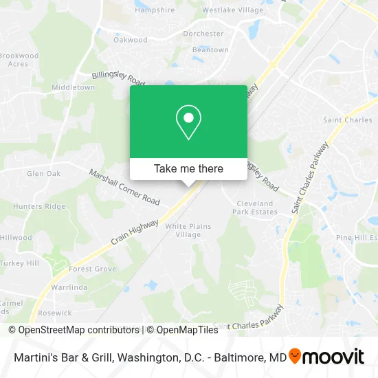 Martini's Bar & Grill map