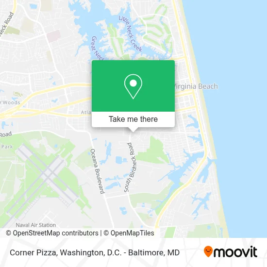 Corner Pizza map