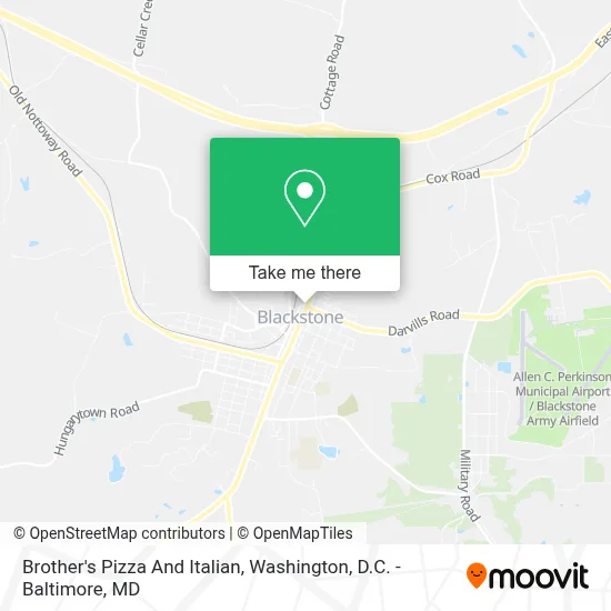 Brother's Pizza And Italian map