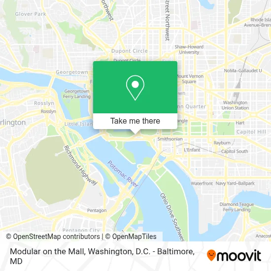 Modular on the Mall map