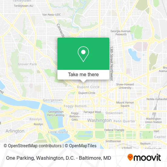 One Parking map