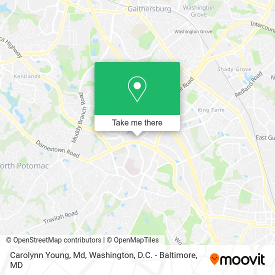 Carolynn Young, Md map