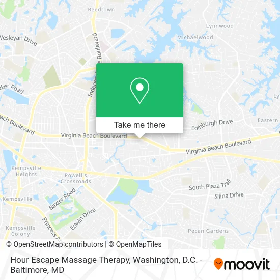 Hour Escape Massage Therapy map