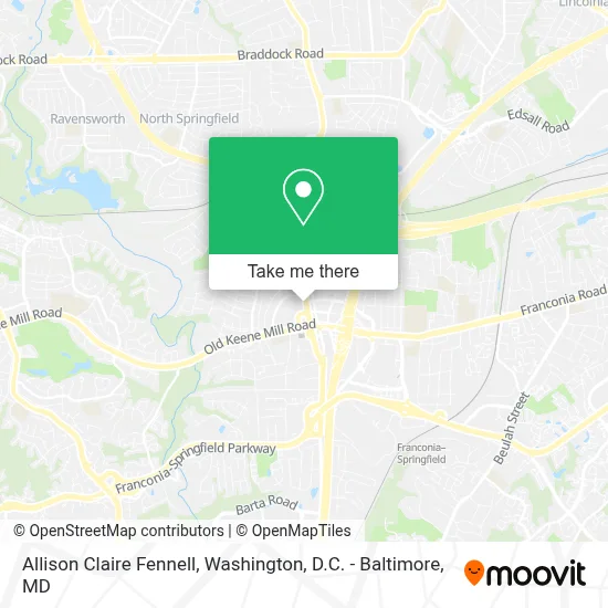 Allison Claire Fennell map