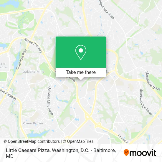 Little Caesars Pizza map