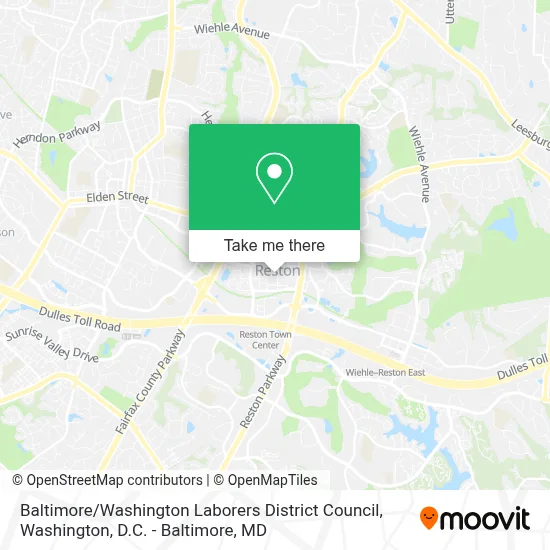 Baltimore / Washington Laborers District Council map