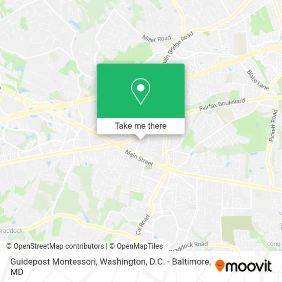 Guidepost Montessori map