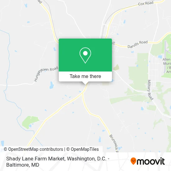 Shady Lane Farm Market map