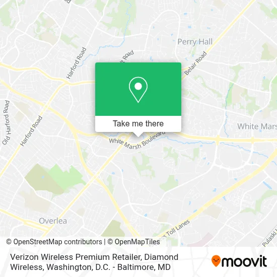 Verizon Wireless Premium Retailer, Diamond Wireless map